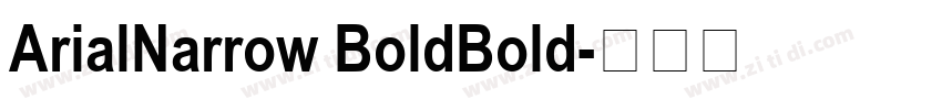 ArialNarrow BoldBold字体转换